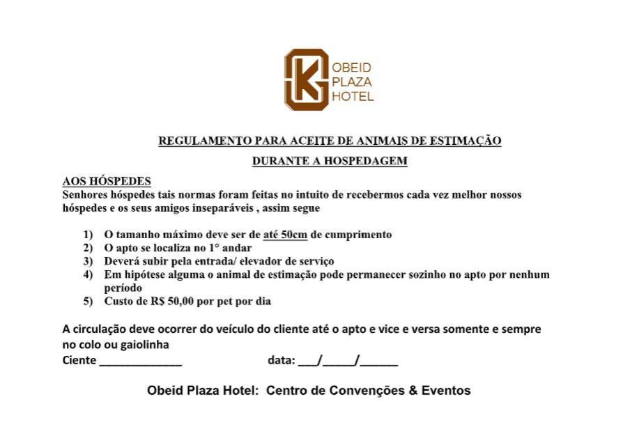 Obeid Plaza Hotel Бауру Екстер'єр фото